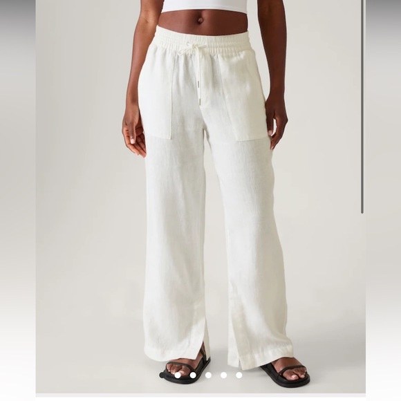 Athleta Retreat Wide Leg Linen Pant - Picture 1 of 3